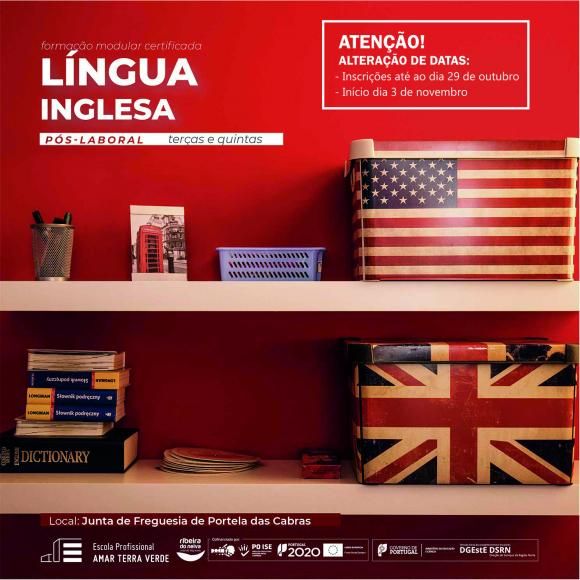 CURSO – LÍNGUA INGLESA - NOVAS DATAS